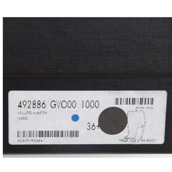 SAINT LAURENT BOOTS FREJA CRYSTAL STUDDED VELVET ANKLE BOOTIES sz 36.5 6.5 US - Picture 4 of 15